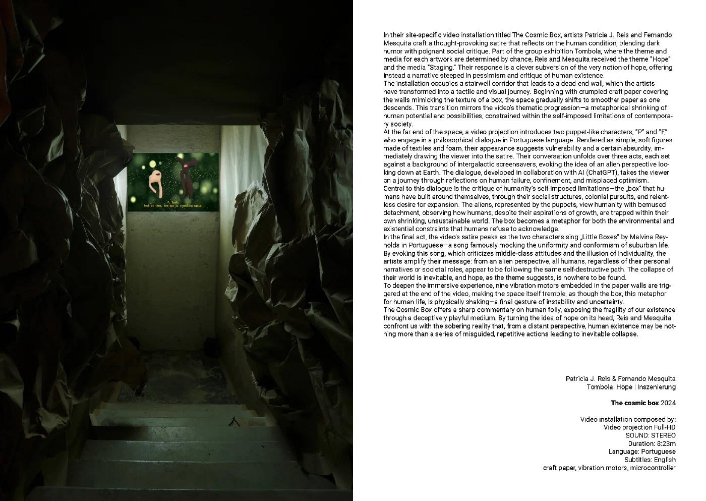 Publication image: 15 Patricia J Reis 2024 Tombola VII 2